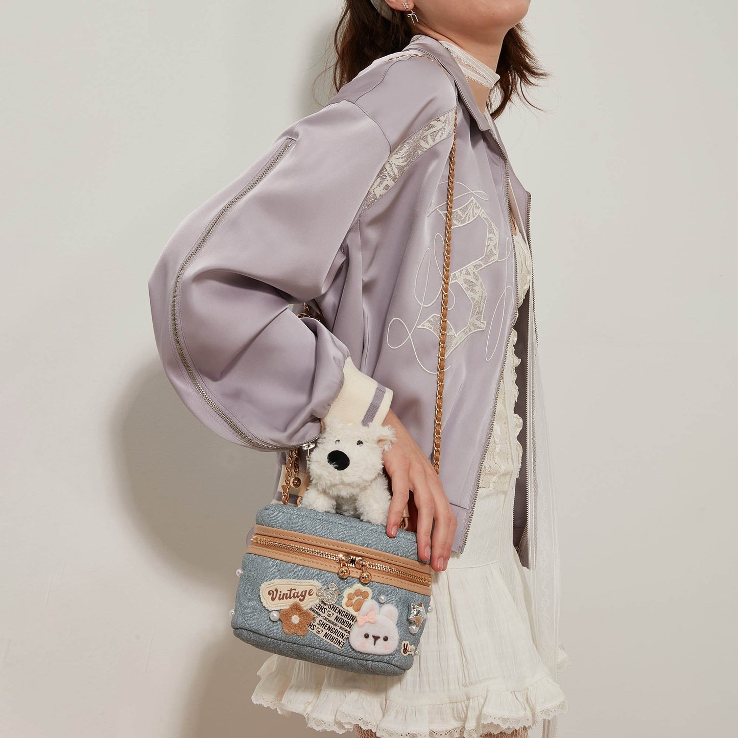 Delightful Dog-Themed Crossbody Bag