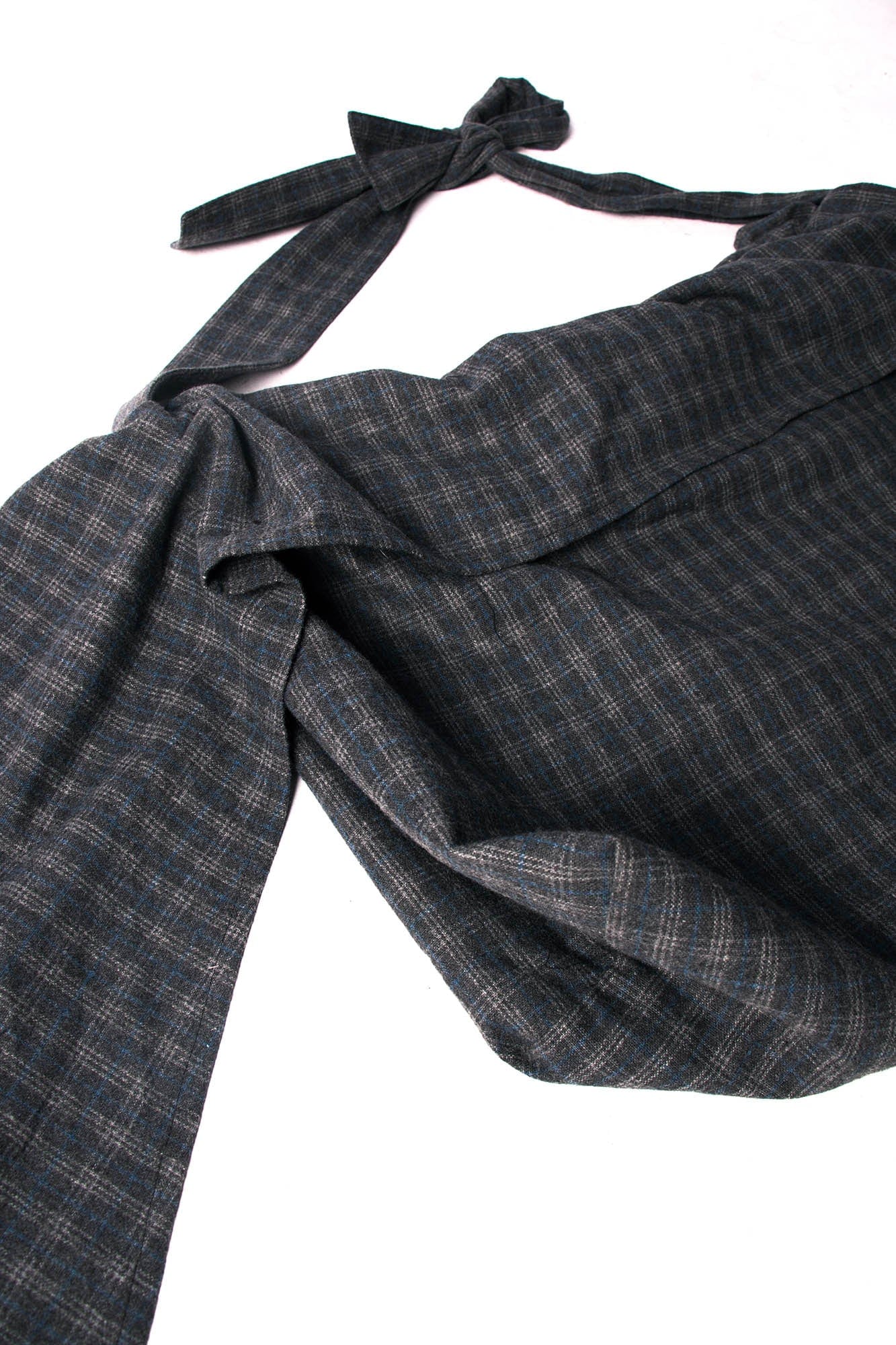 Stylish Plaid Wool Hobo Bag