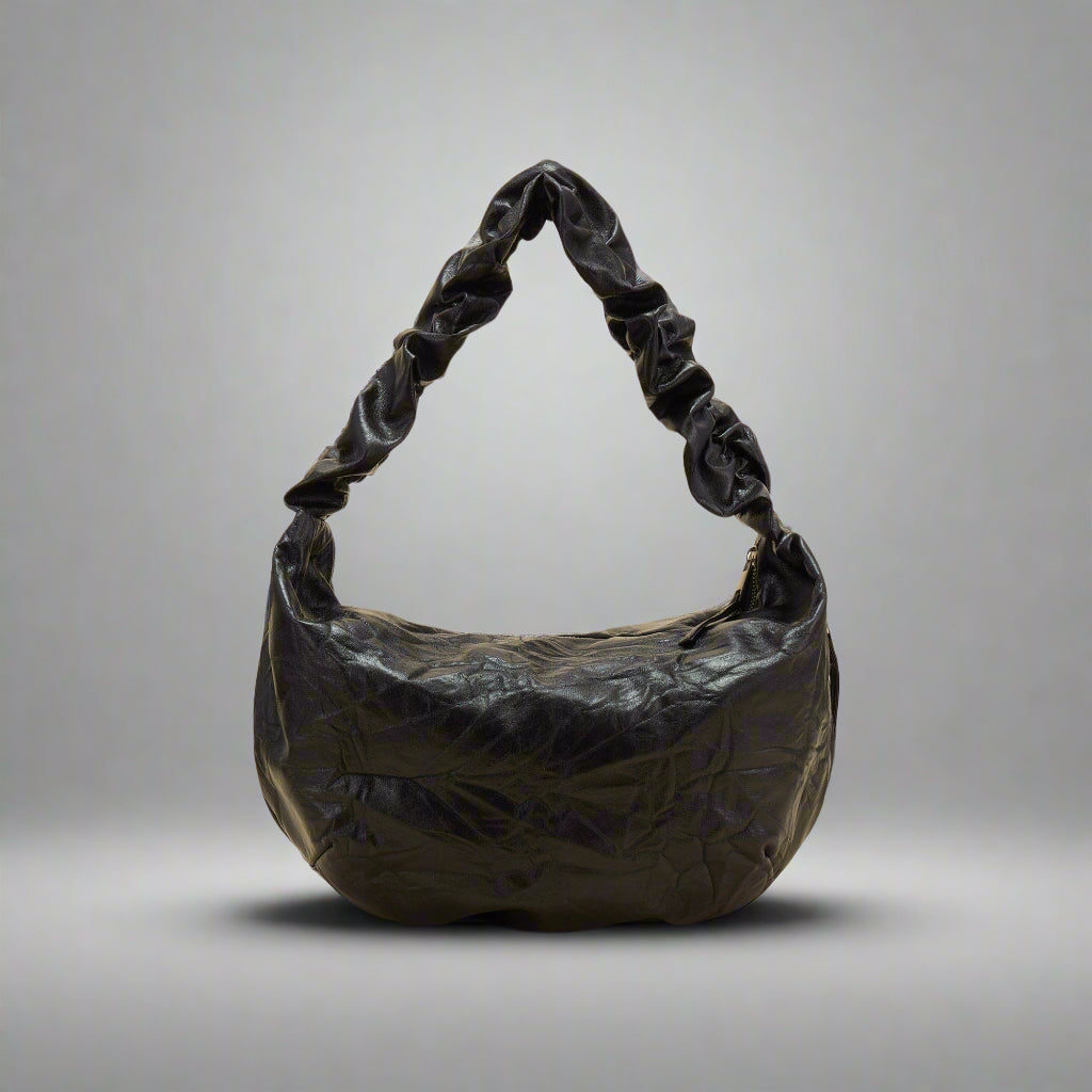 Stylish Crescent Wrinkle Tote