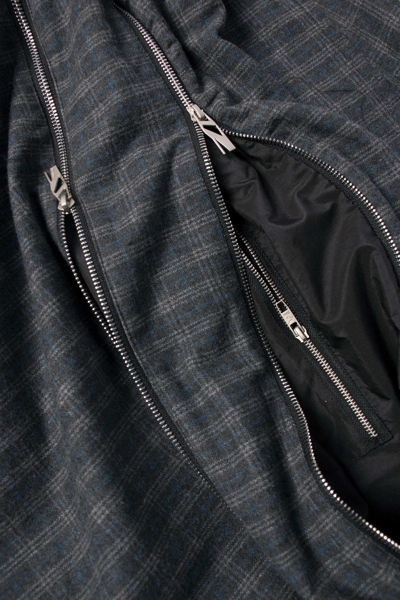 Stylish Plaid Wool Hobo Bag