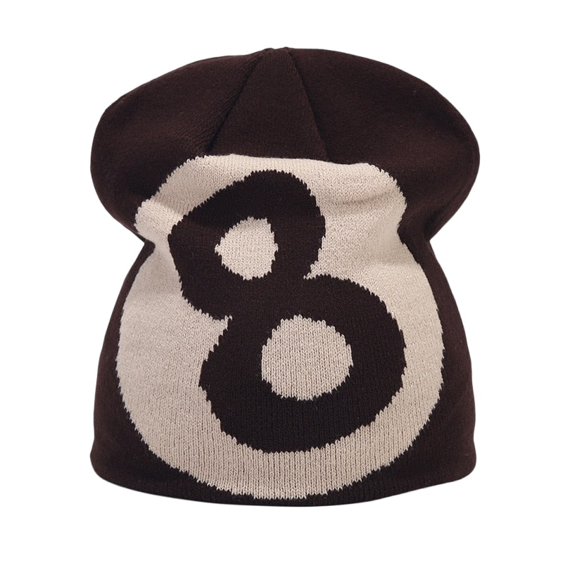 Brown 8 Ball Beanies