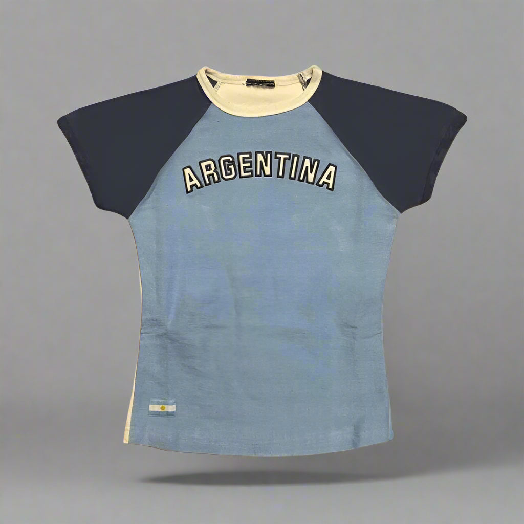 Y2K Streetwear Argentina Crop Top