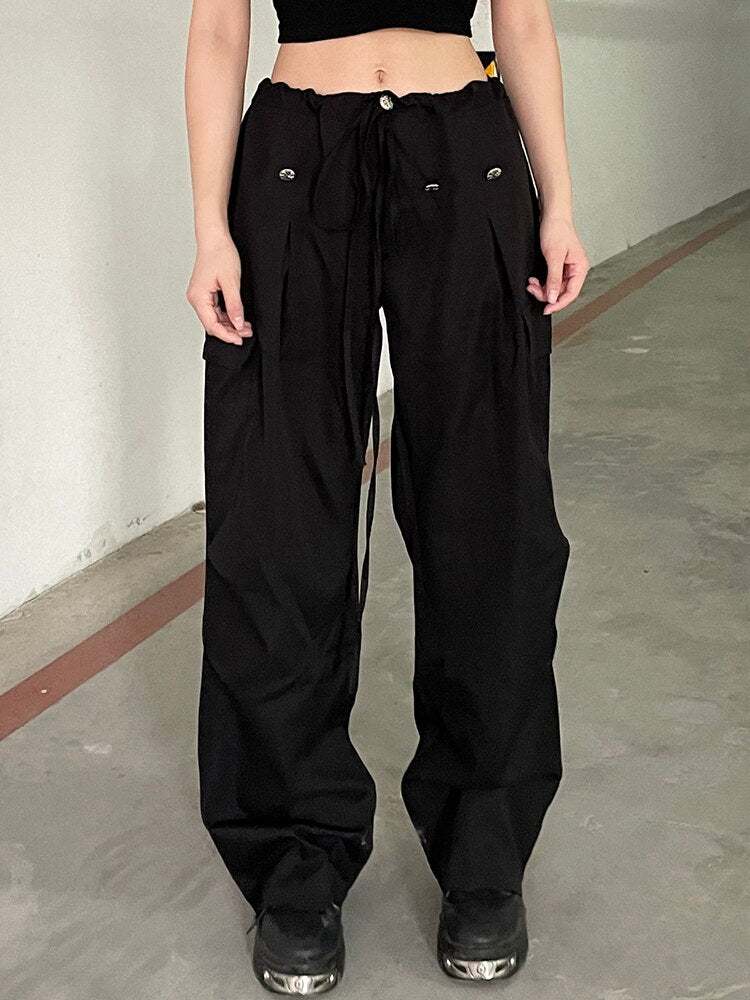Black track pants