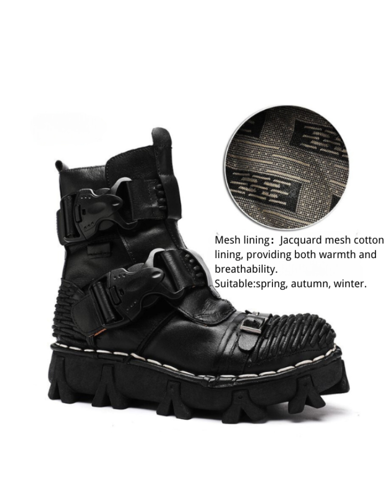 Versatile Buckle Techwear Boots