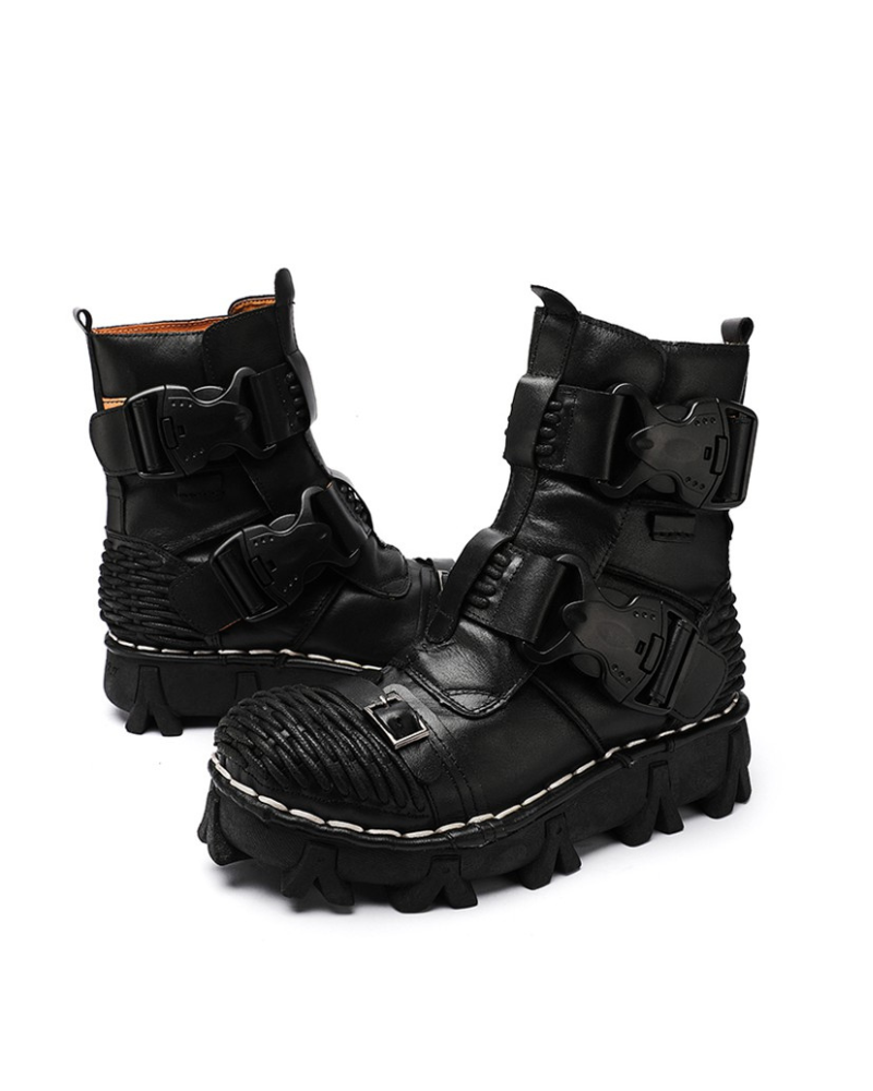 Versatile Buckle Techwear Boots