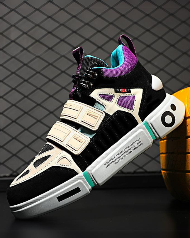 Vibrant Duo-Tone Unisex Sneakers