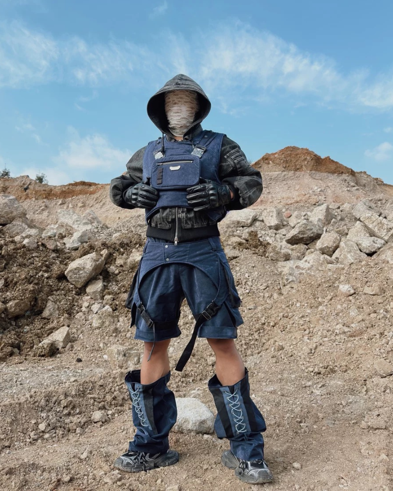 Dual-Sided Futuristic Cargo Vest