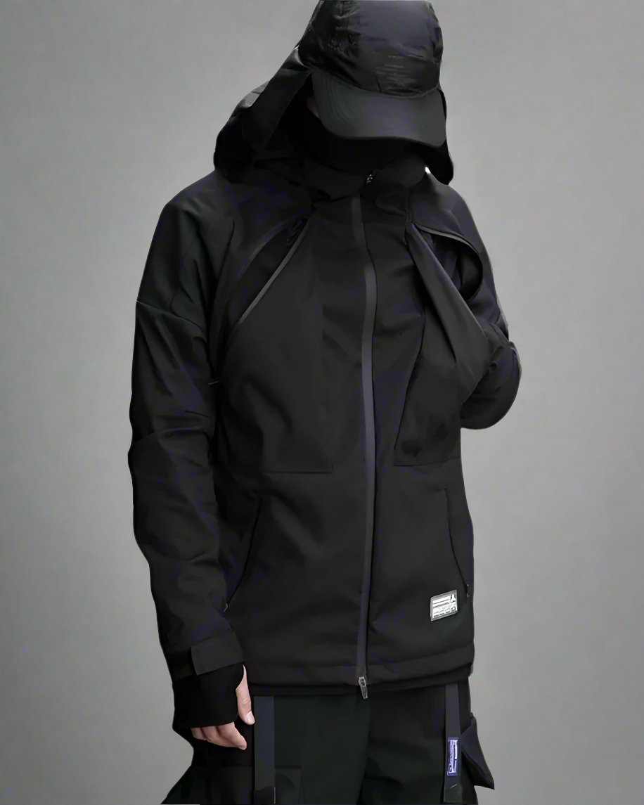 Dynamic Cyberpunk Utility Jacket