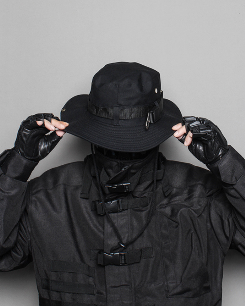 Avant-Garde Drawstring Bucket Hat
