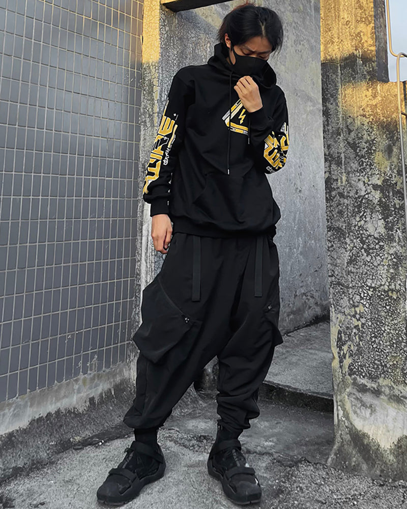 Next-Gen Cyberpunk Utility Hoodie
