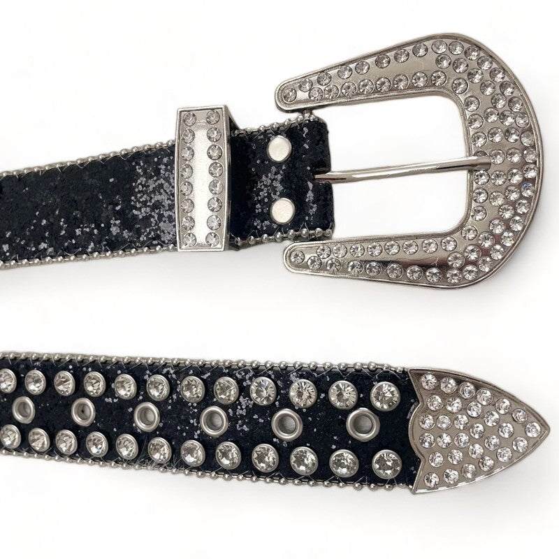 Diamond-Studded Cowboy Belt