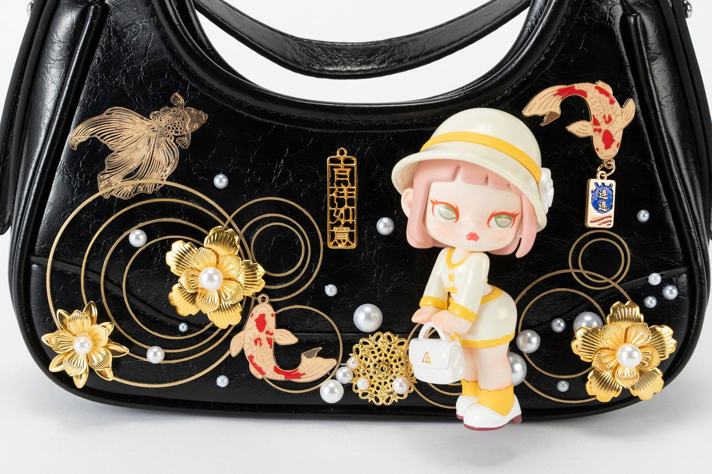 Whimsical Koi & Doll Hobo