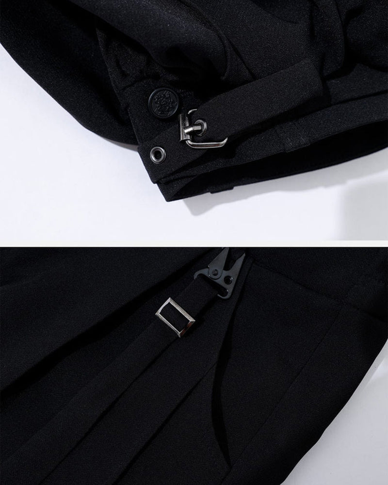 Chic Unisex Dark Apparel Set