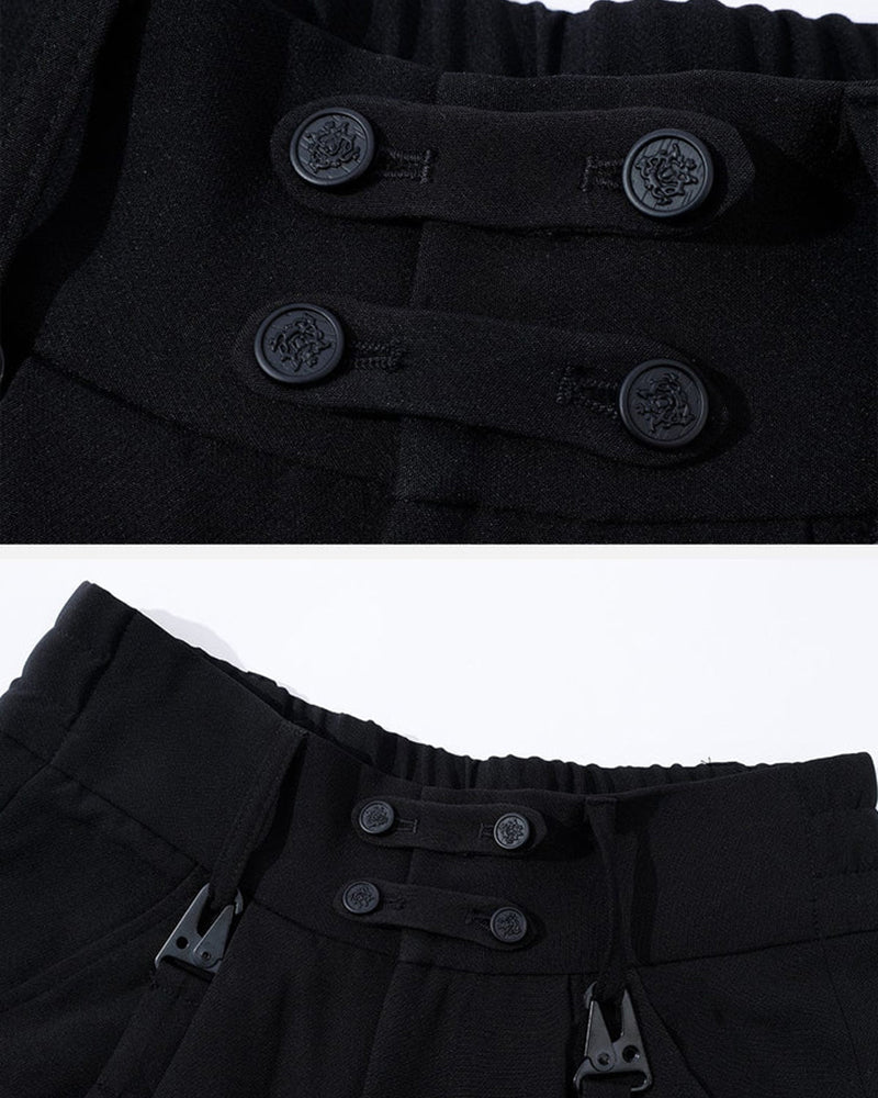 Chic Unisex Dark Apparel Set