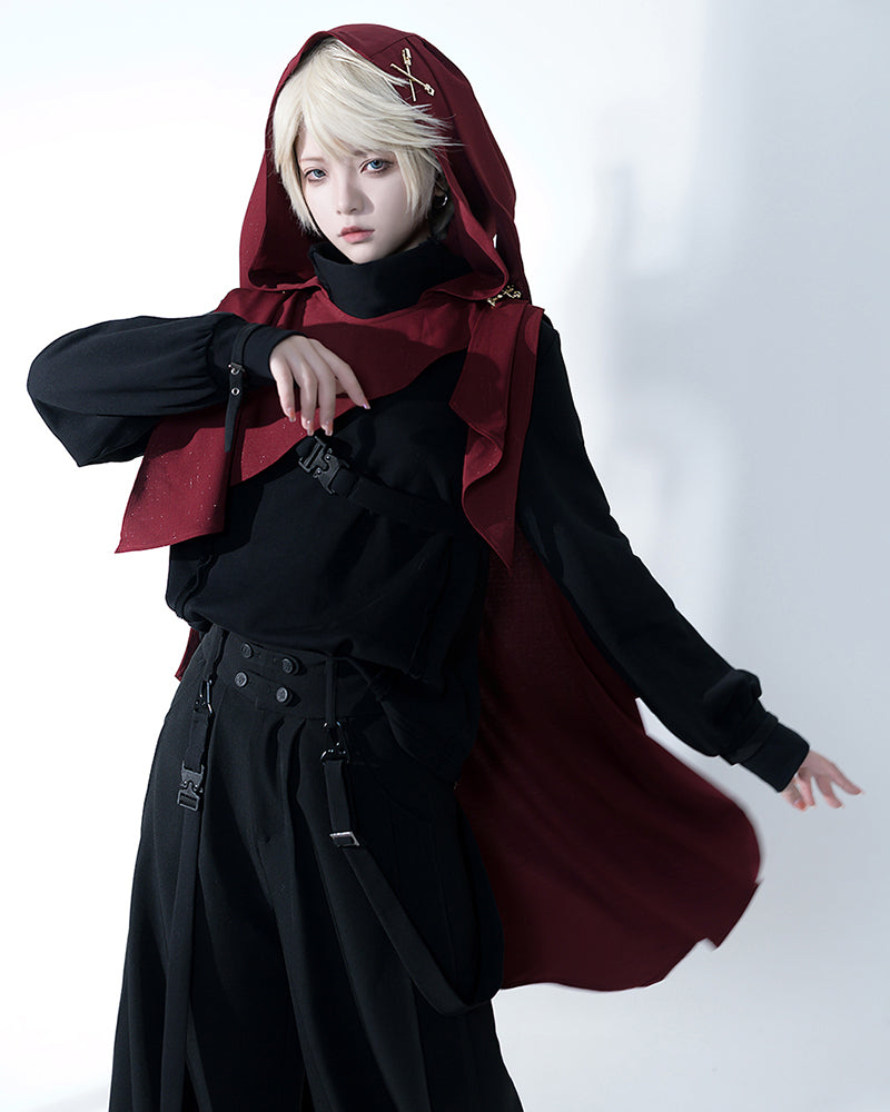 Chic Unisex Dark Apparel Set