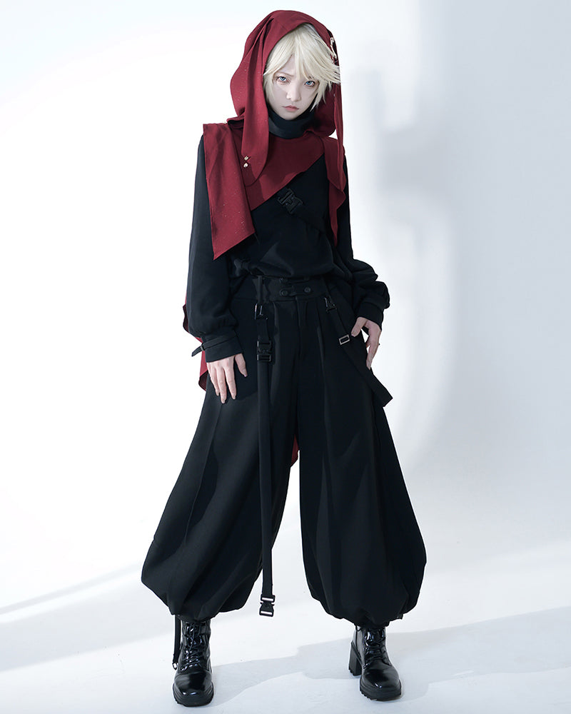 Chic Unisex Dark Apparel Set