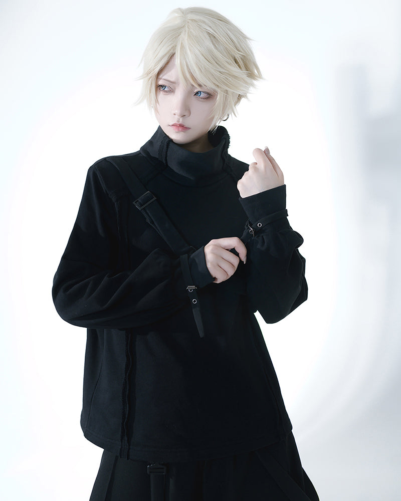 Chic Unisex Dark Apparel Set
