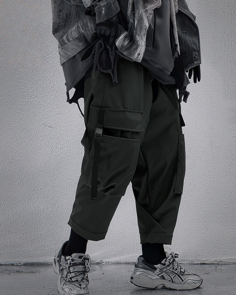 Stylish Black Ankle Cargoes