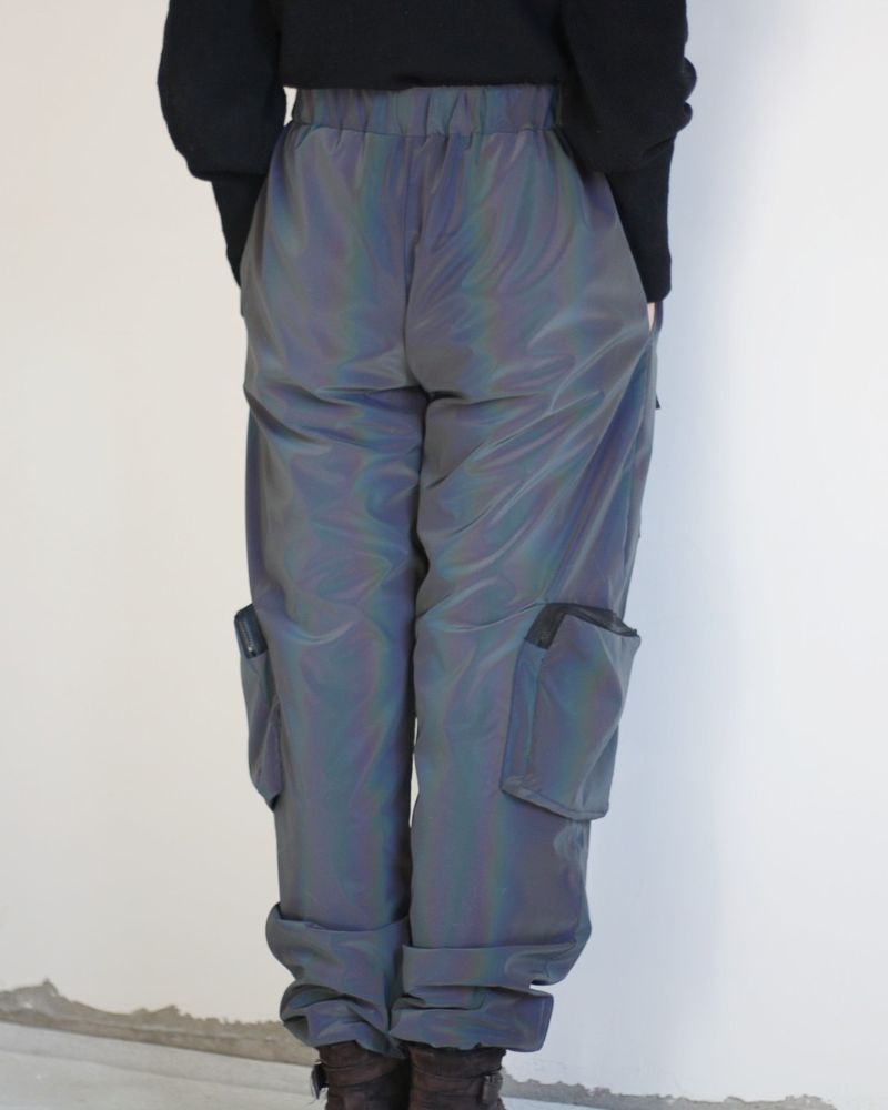 Eye-Catching Reflective Laser Trousers