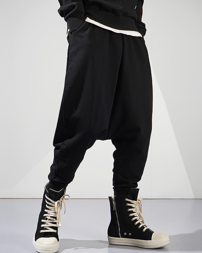 Stylish Drop-Crotch Trousers