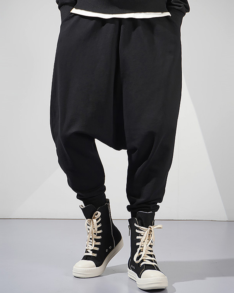 Stylish Drop-Crotch Trousers