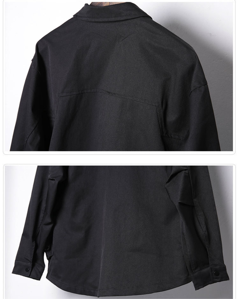 Stylish Patchwork Utility Shirt