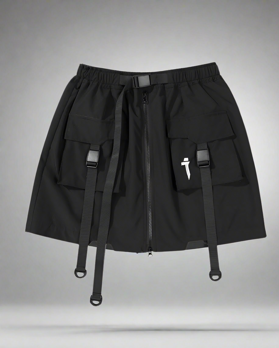 All-in-One Cargo Skirt Shorts