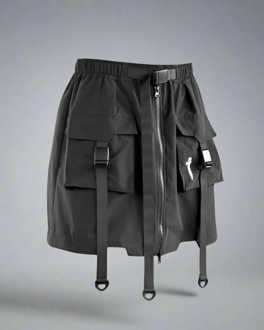 All-in-One Cargo Skirt Shorts