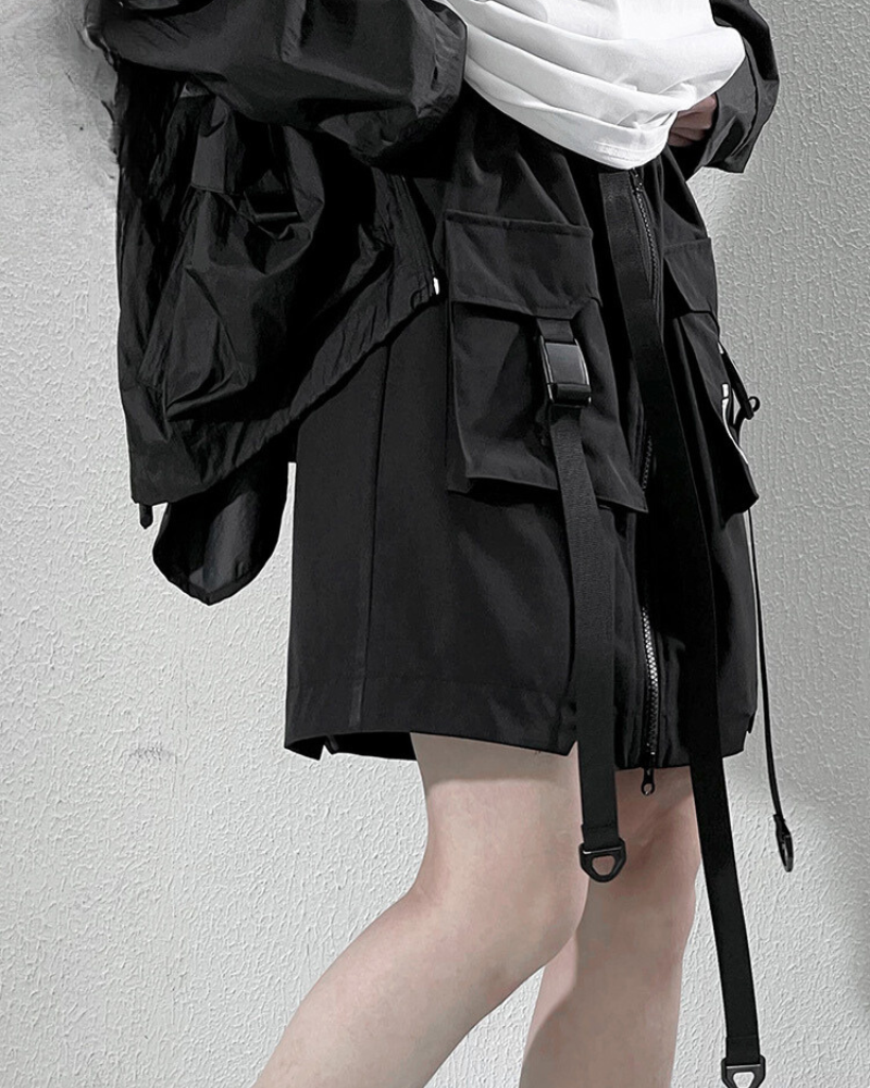 All-in-One Cargo Skirt Shorts