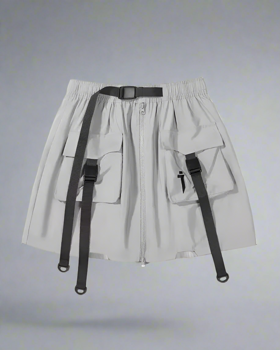 All-in-One Cargo Skirt Shorts