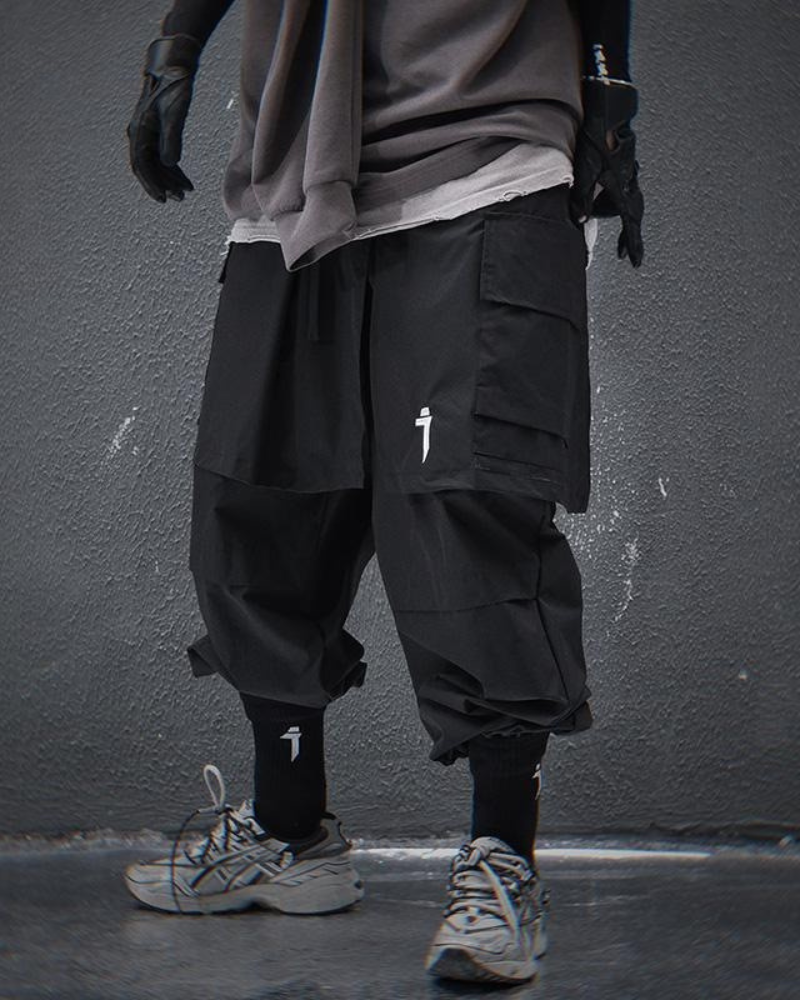 Stylish Cargo Pants with Skirt Hem