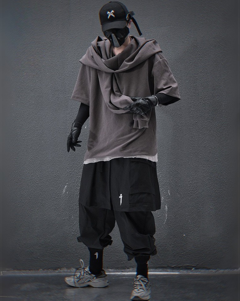 Stylish Cargo Pants with Skirt Hem