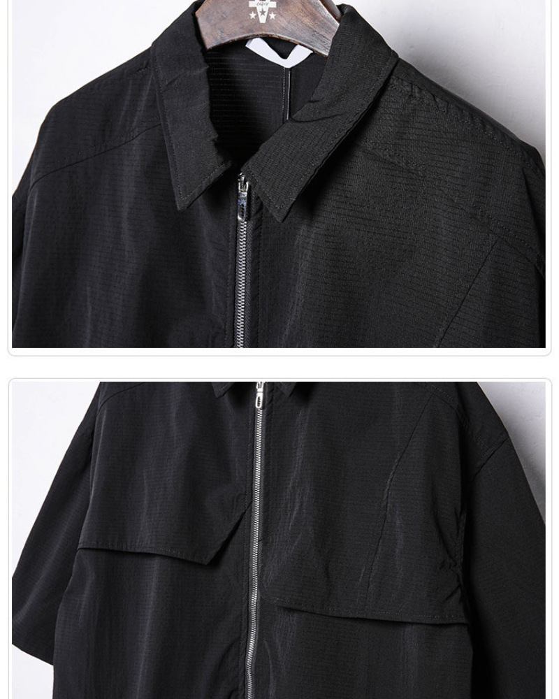 Dynamic Short Sleeve Zip Shirt