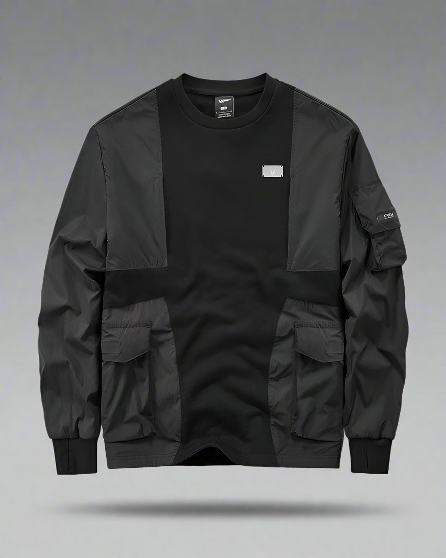 Dynamic Patchwork Tech Hoodie