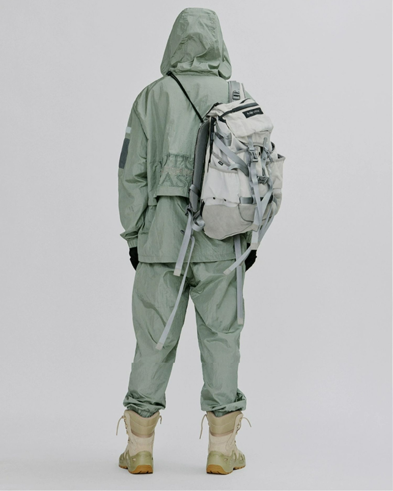 Chic Shimmer Mesh Cargo Trousers