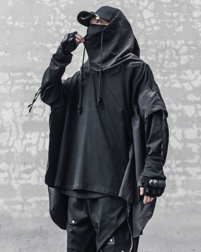 Futuristic Ninja Cape Hoodie