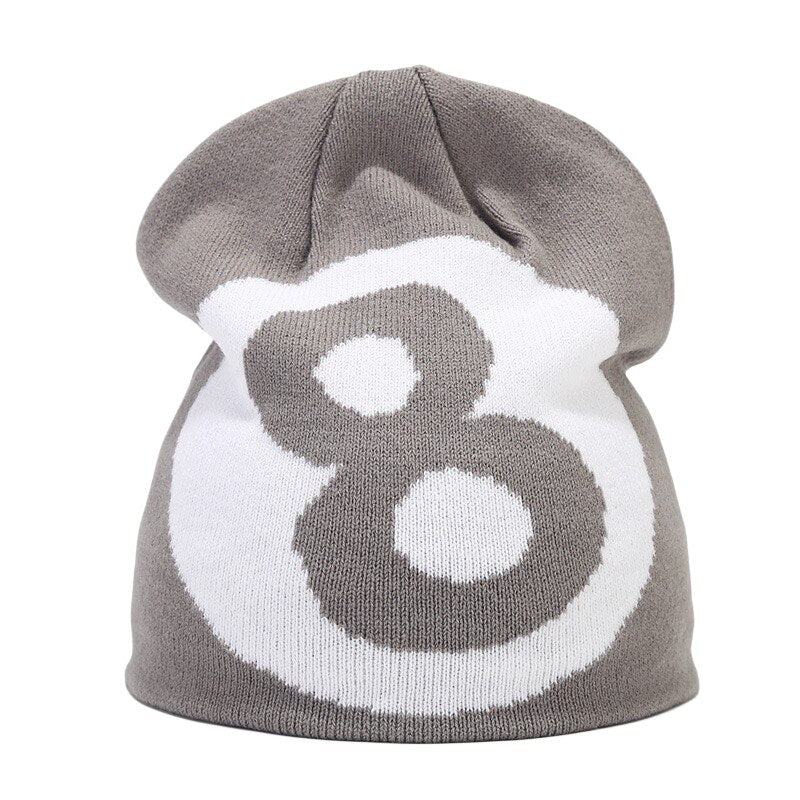 8 Ball Beanies Gray