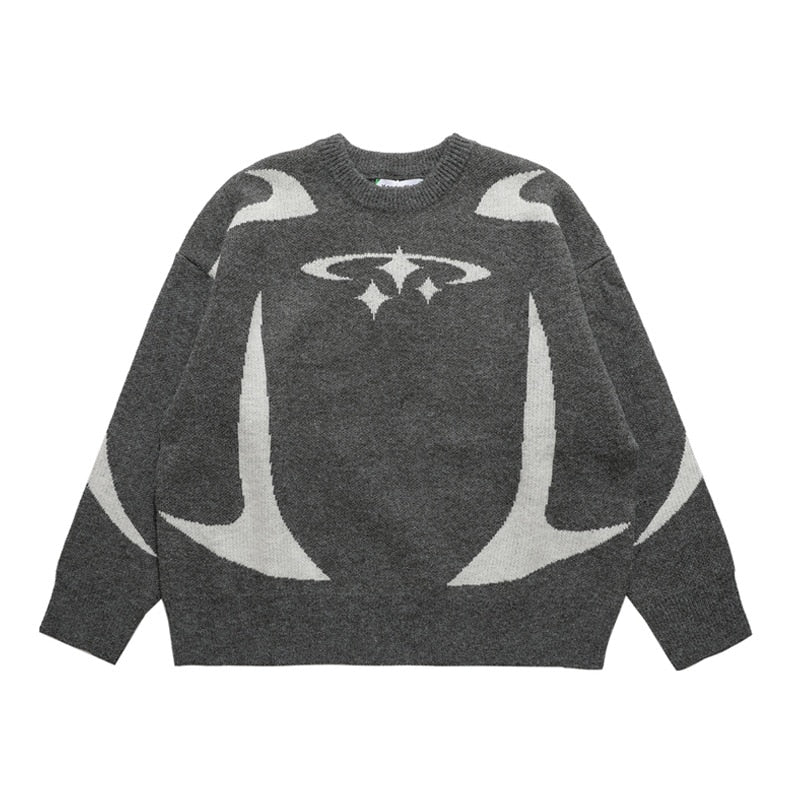Gray Knit sweater Y2K