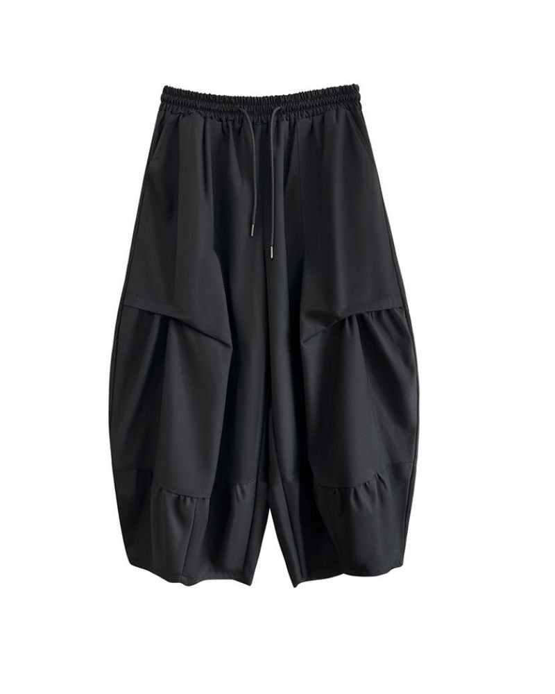 Chic Wide-Leg Tech Trousers