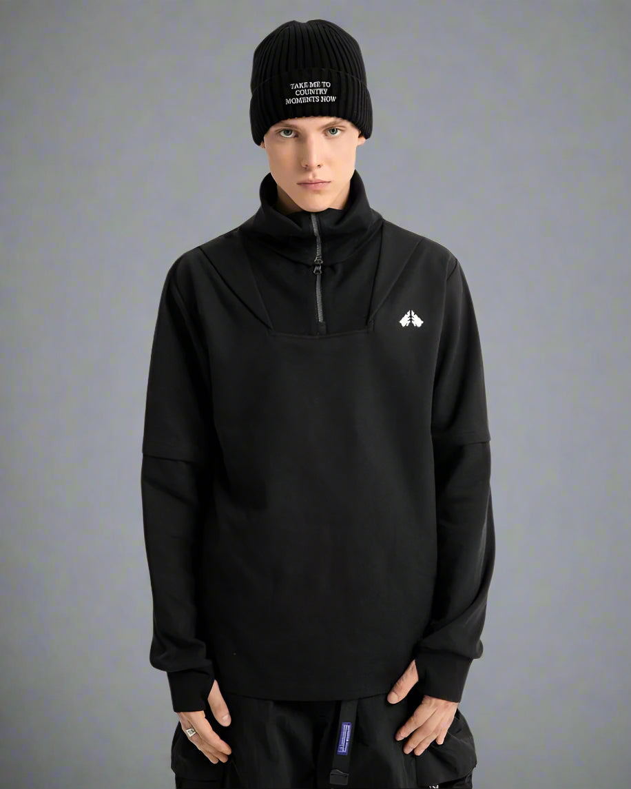 All-Weather High Neck Hoodie