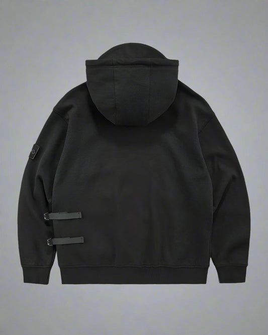 City-Ready Tactical Layered Hoodie