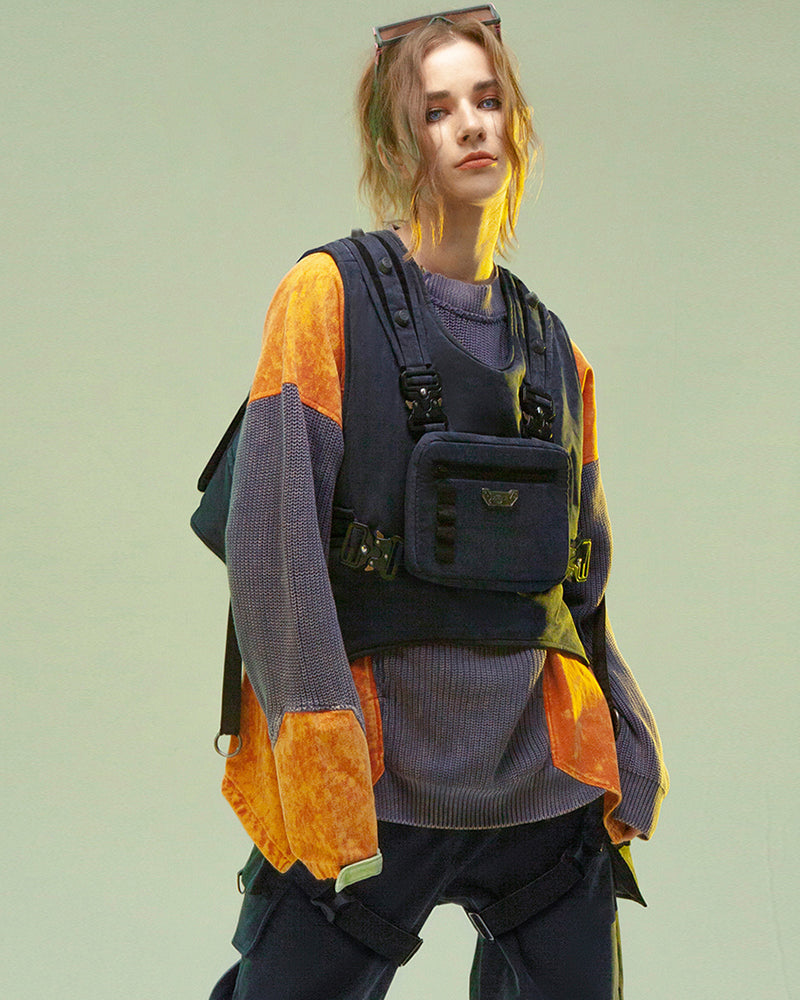 Dual-Sided Futuristic Cargo Vest