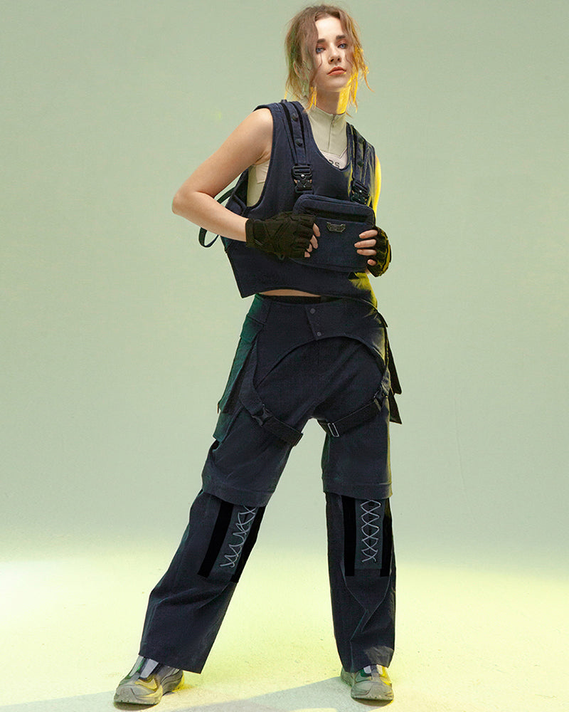 Dual-Sided Futuristic Cargo Vest
