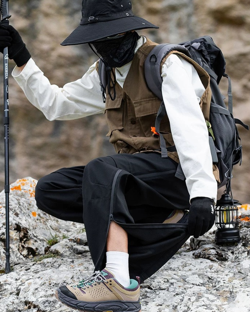 Adaptable Hiking Pants with Zipper