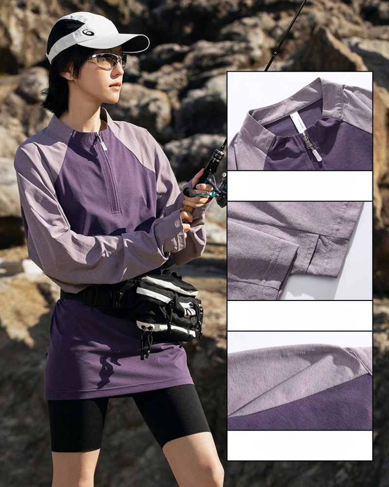 Quick-Dry Long Sleeve Workout Top