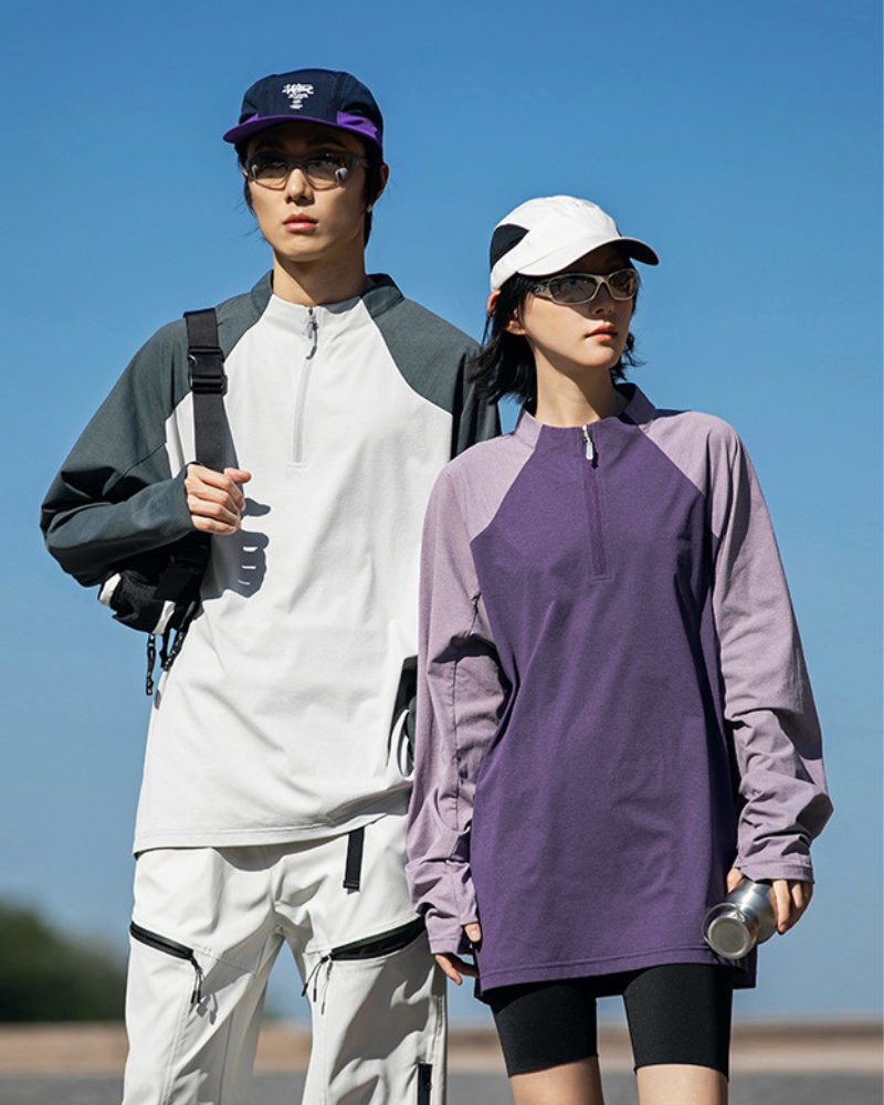 Quick-Dry Long Sleeve Workout Top