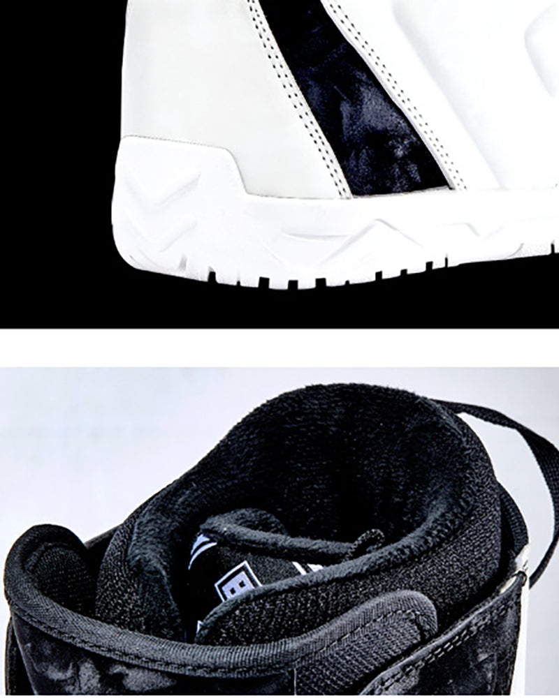 Stylish Dual-Tone Snow Boots