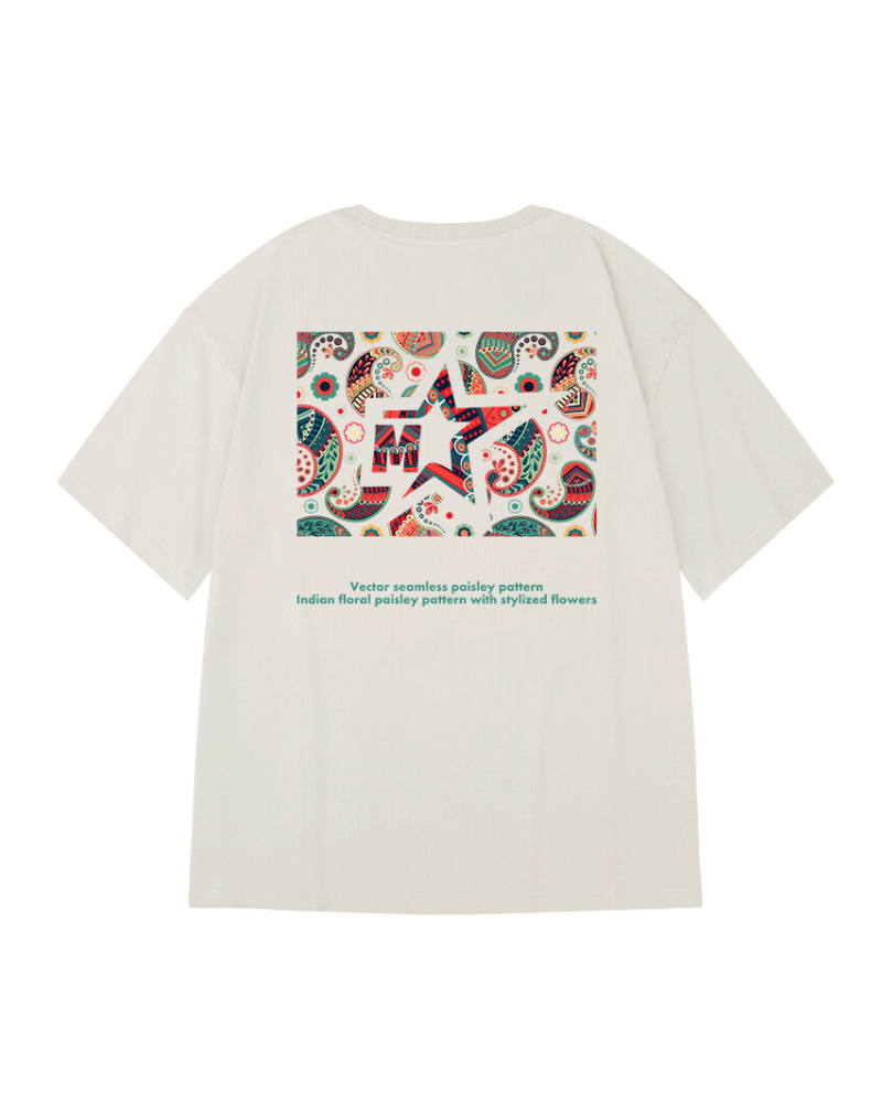 Chic Oversized Paisley Tee