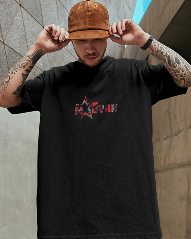 Chic Oversized Paisley Tee