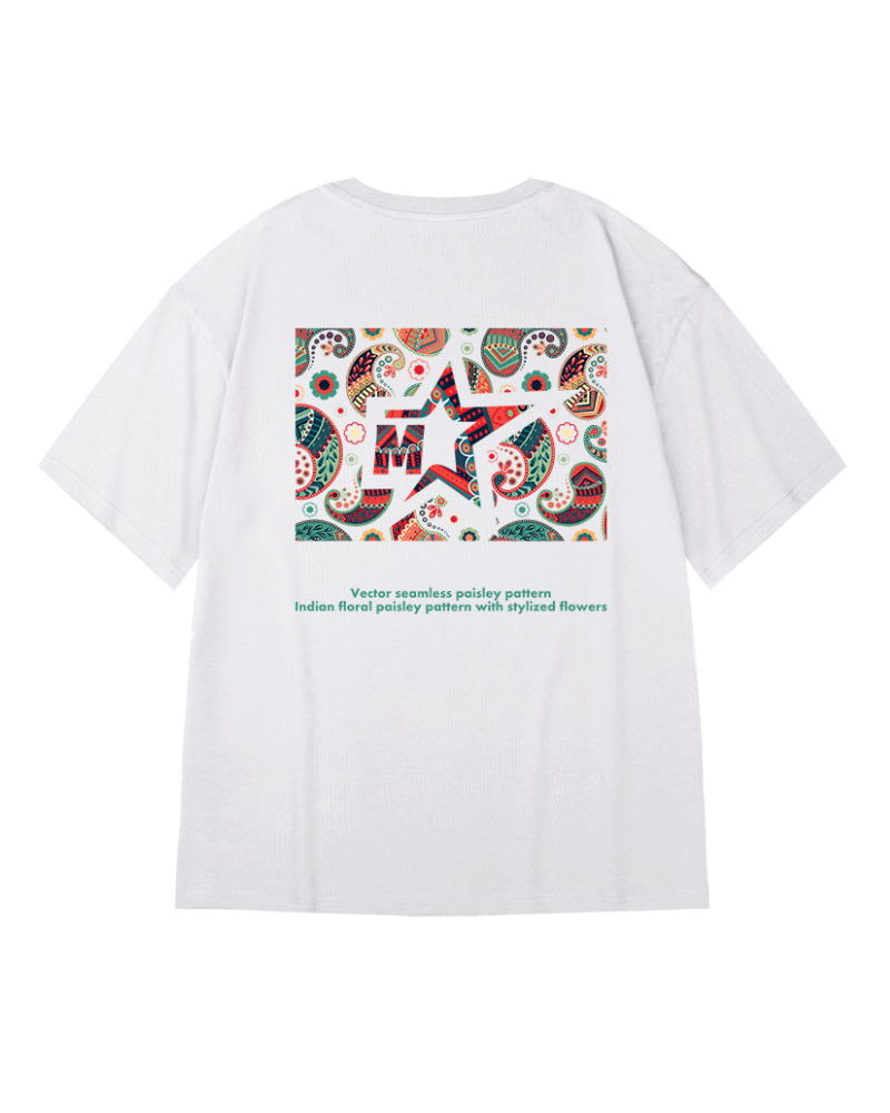 Chic Oversized Paisley Tee